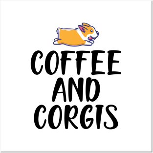 Coffee and corgis Posters and Art